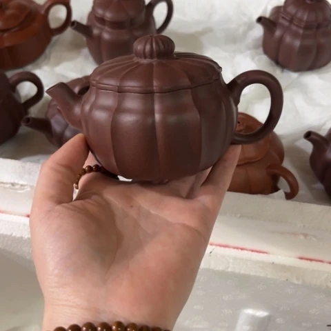 茶壶紫砂美****选原矿紫泥1 90毫升