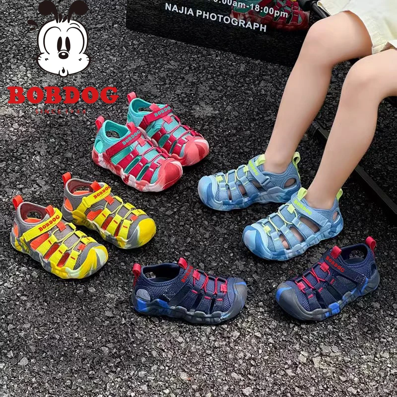 巴布豆儿童溯溪凉鞋2025夏季新款女童运动凉鞋男童软底沙滩鞋2568