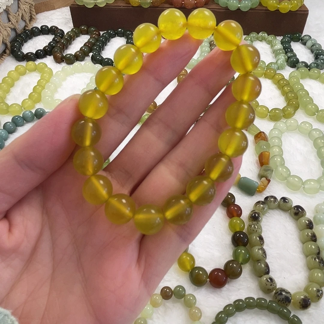 蛇纹石玉未镶嵌手串