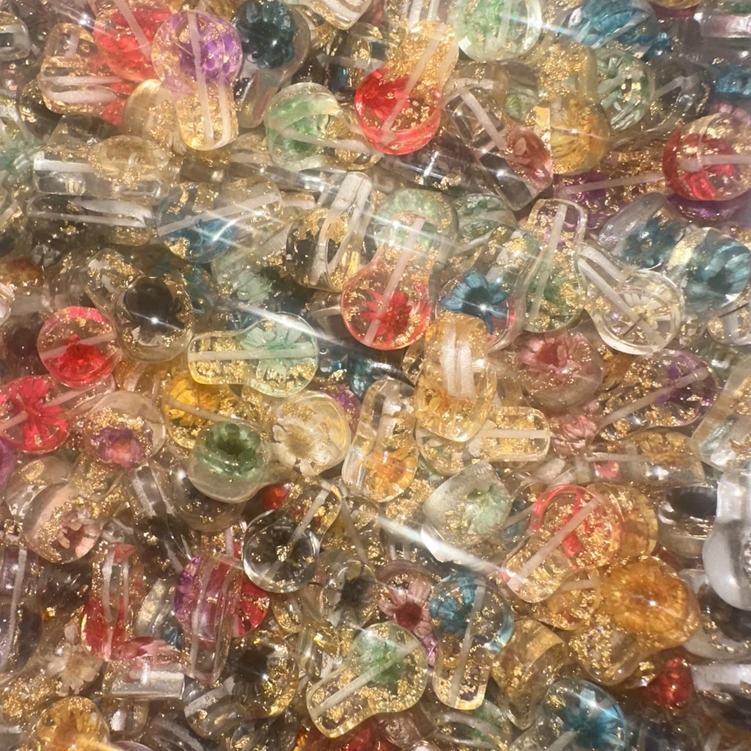 【干花金箔棒棒糖】树脂定制卡通DIY饰品配件手机饰品手机链