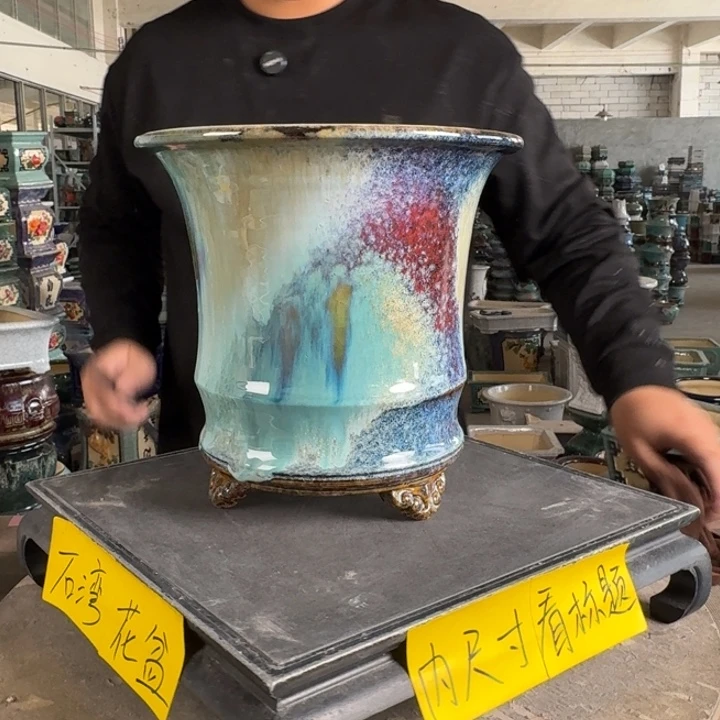 。一风堂石湾花盆 内17*19