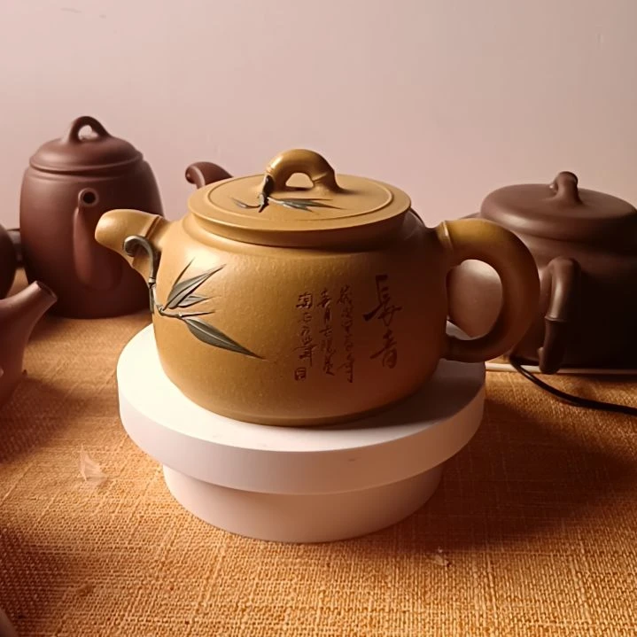 紫砂茶壶明*刀精工半手