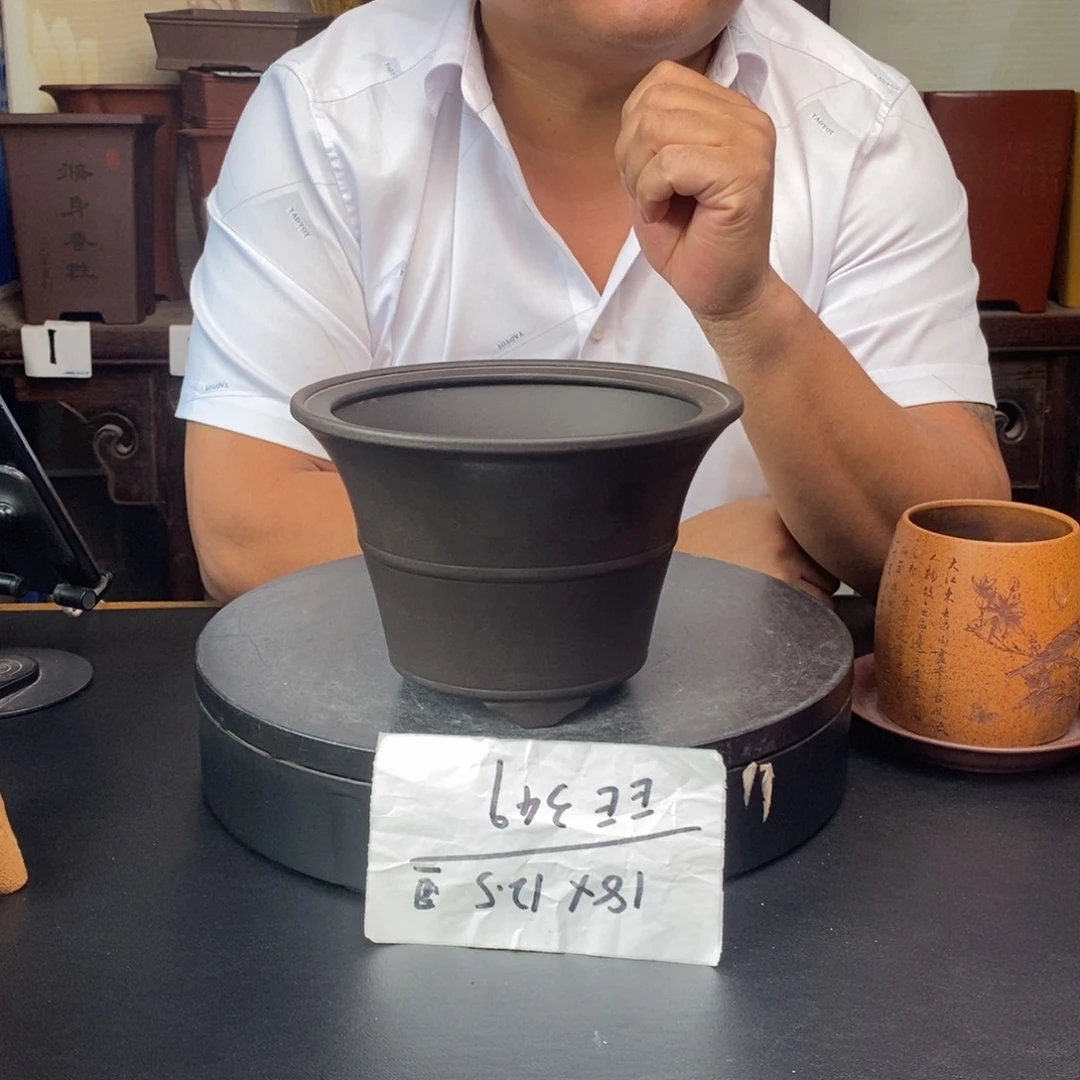 紫砂花盆货号一只EE349