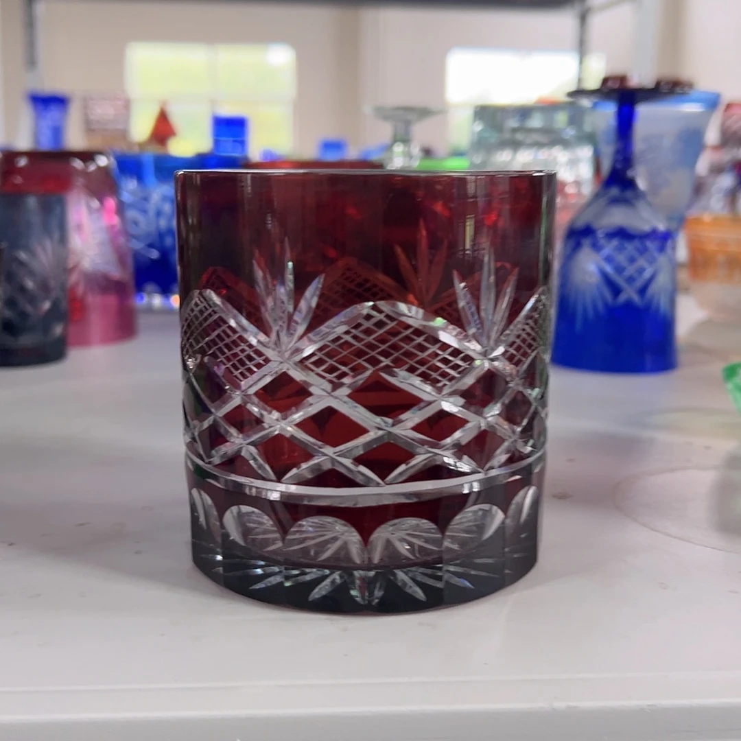 高脚款水晶玻璃微瑕一个