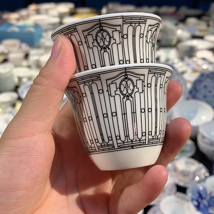 瓷片两个杯两个杯