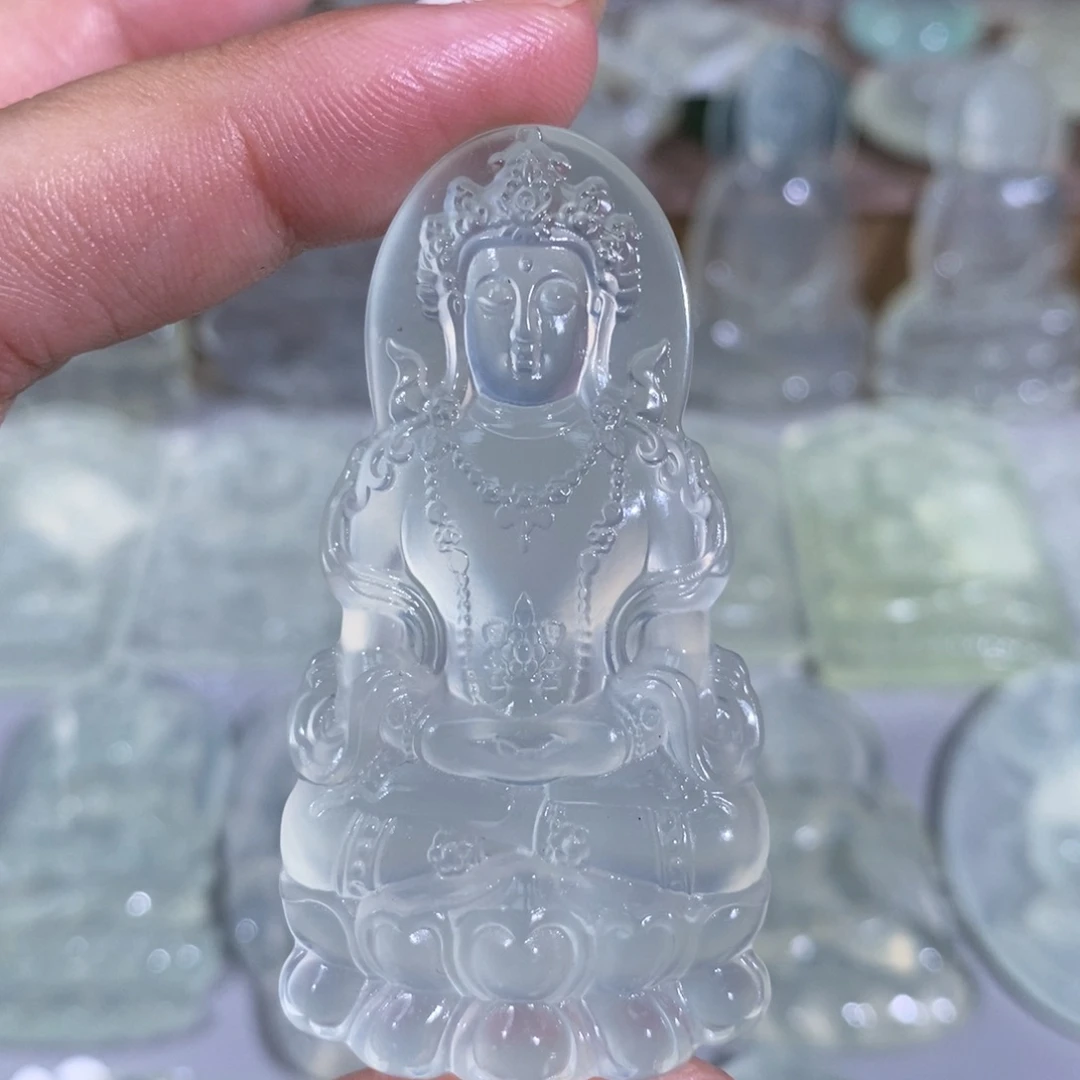 岫玉未镶嵌颈饰吊坠