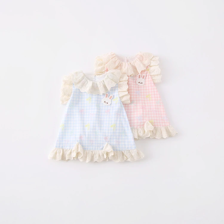 2025新款无袖夏装公主风女孩女公主爬服哈衣夏季短爬