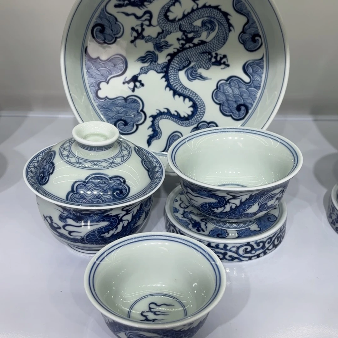 @****景德镇陶瓷五件套无礼盒