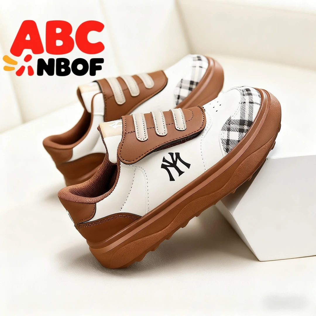 ABC NBOF童鞋男童运动鞋2025春秋学生皮面儿童跑步男孩子休闲潮鞋