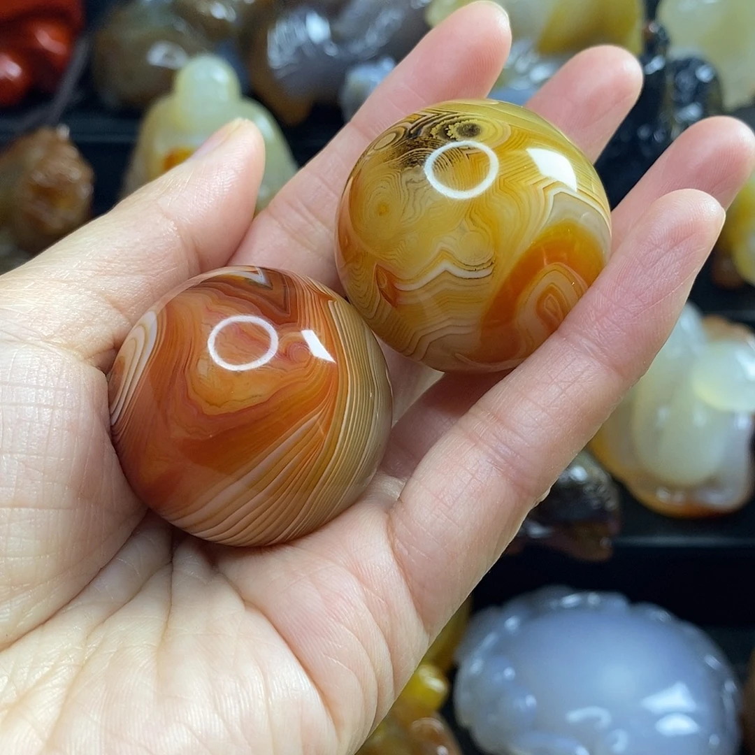 玛瑙/玉髓未镶嵌手把件