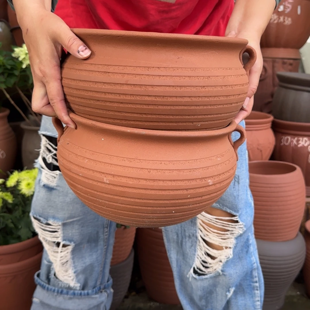 紫砂花盆口26高17宜兴紫砂