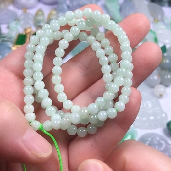 翡翠未镶嵌颈饰珠串