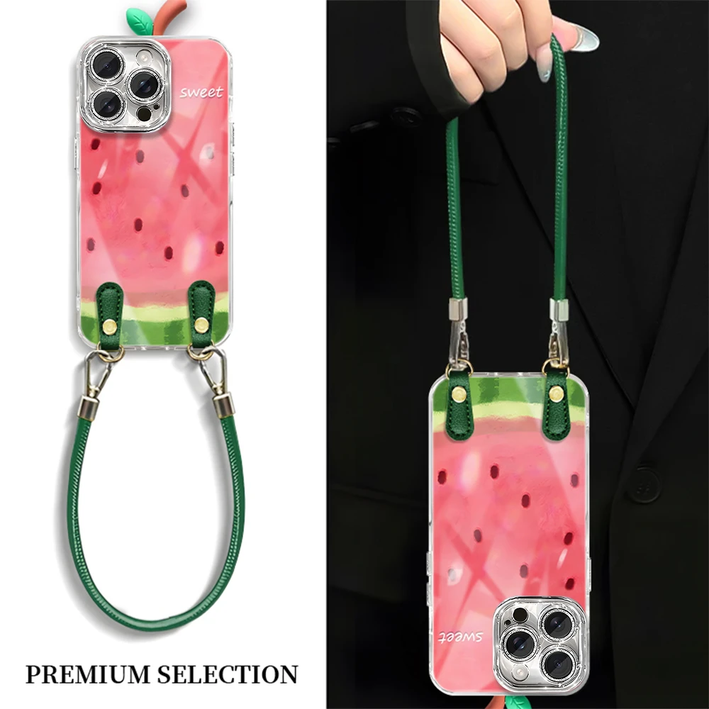 趣味西瓜适用VIVO苹果16荣耀时尚华为P70小米OPPO红米手机壳ZX003