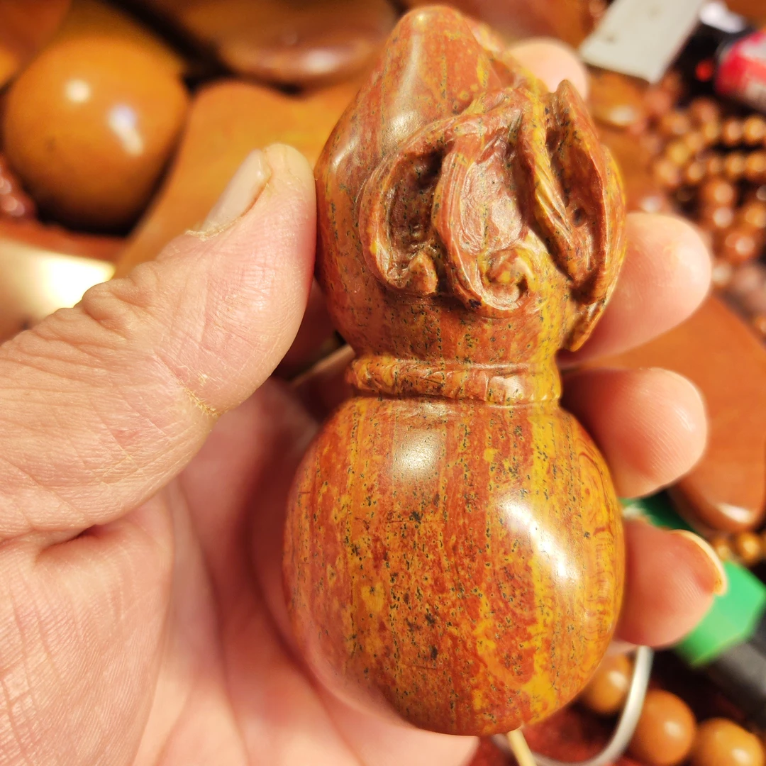 雕刻葫芦品相纹理好高度9cm文玩工艺品挂件
