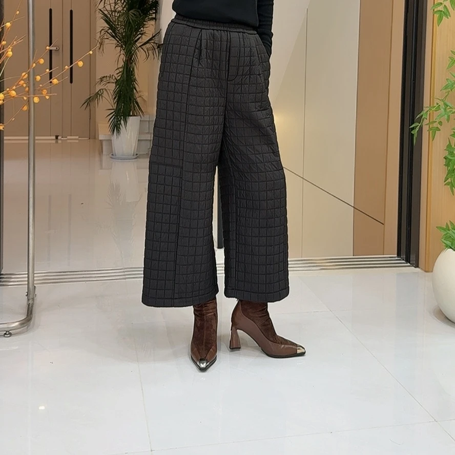 K2610新款冬季时尚洋气休闲显瘦加棉加厚保暖棉裤