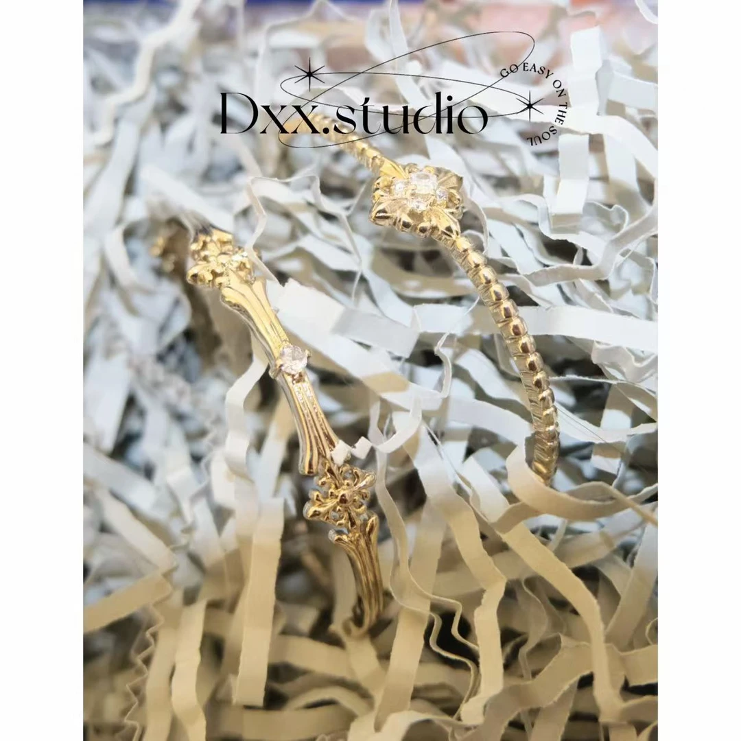 铜合金合成锆石手镯 小众设计百搭ins手镯51810