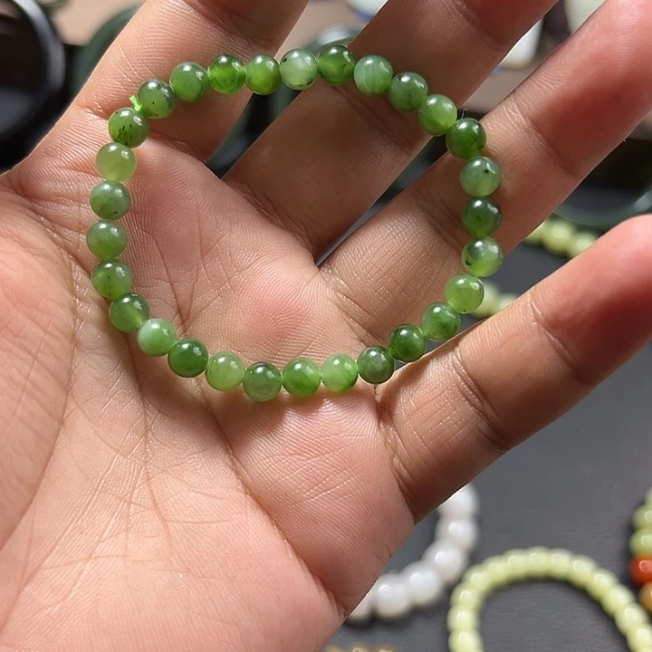 手链未镶嵌和田玉（糖玉）