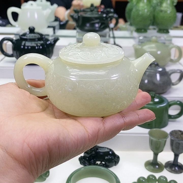 未镶嵌和田玉挂件杨*姐茶壶