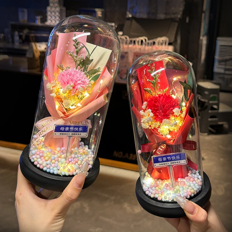 母亲节礼物实用送给妈妈礼盒高级感康乃馨永生花礼品花束生日创意