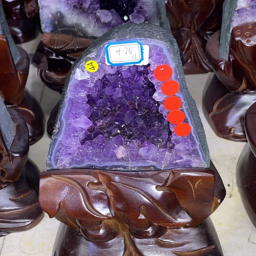 大型摆件（非配饰）未镶嵌紫晶朱