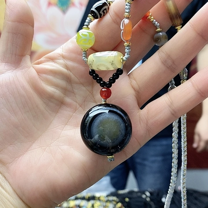 玛瑙/玉髓颈饰合金