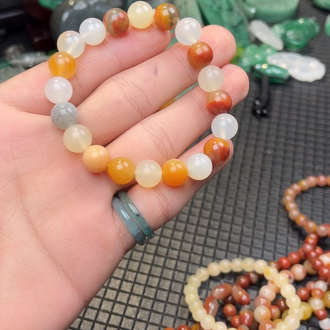 石英质玉（非洲翠）未镶嵌手链