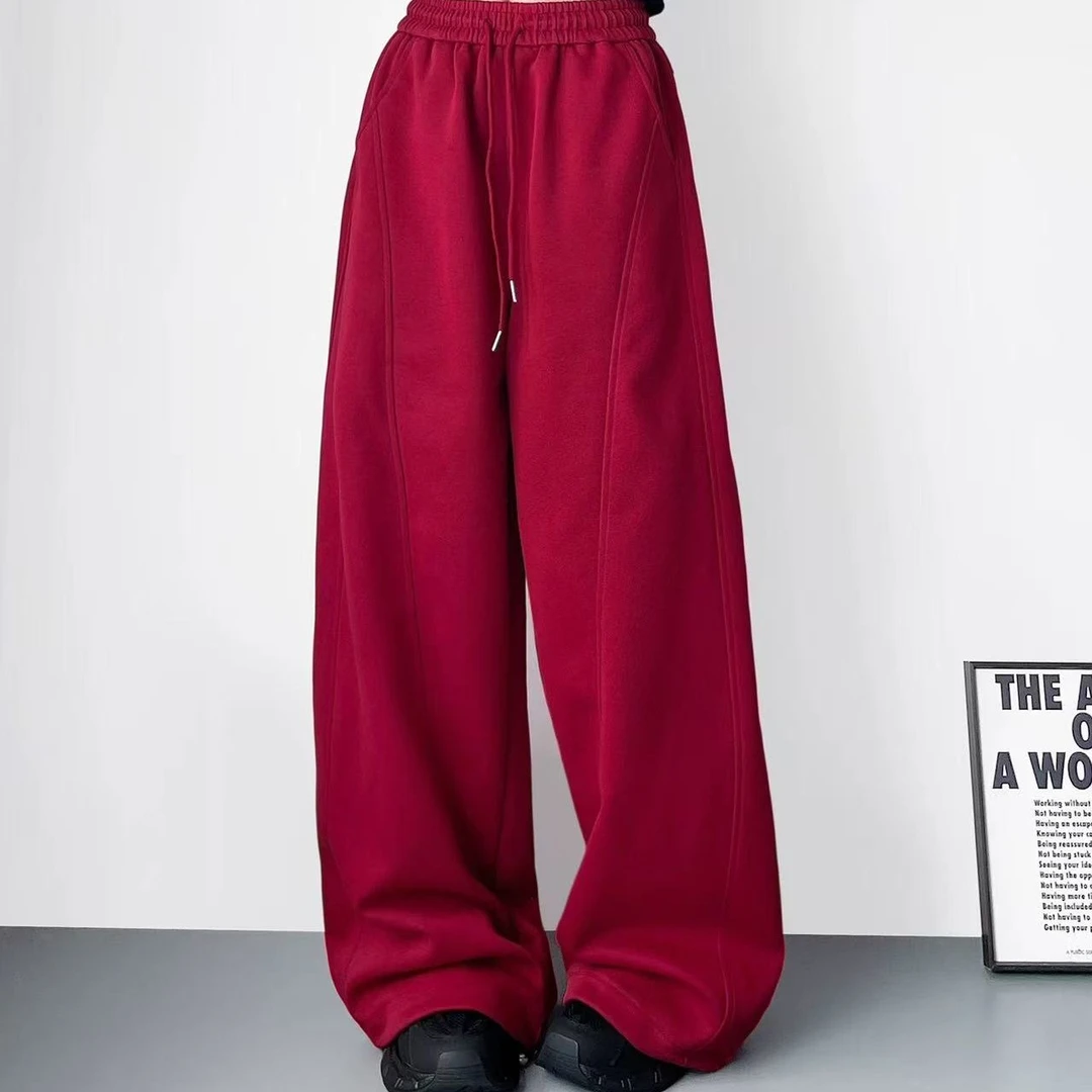 8806冬季高腰没有对手大码裤子加绒加厚裤长105洋气宽松显瘦加厚