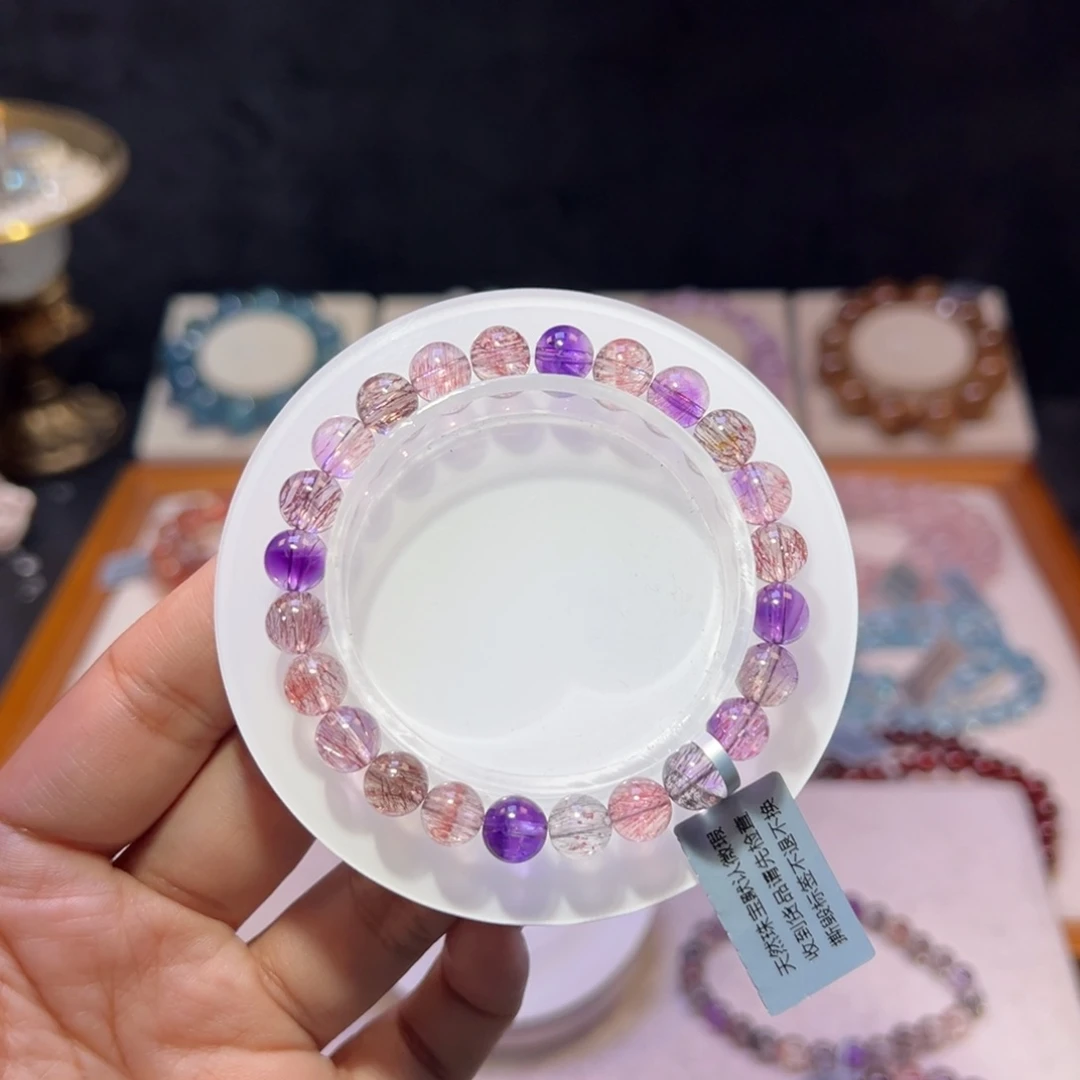 水晶手串未镶嵌o**e高货超七7.6m m