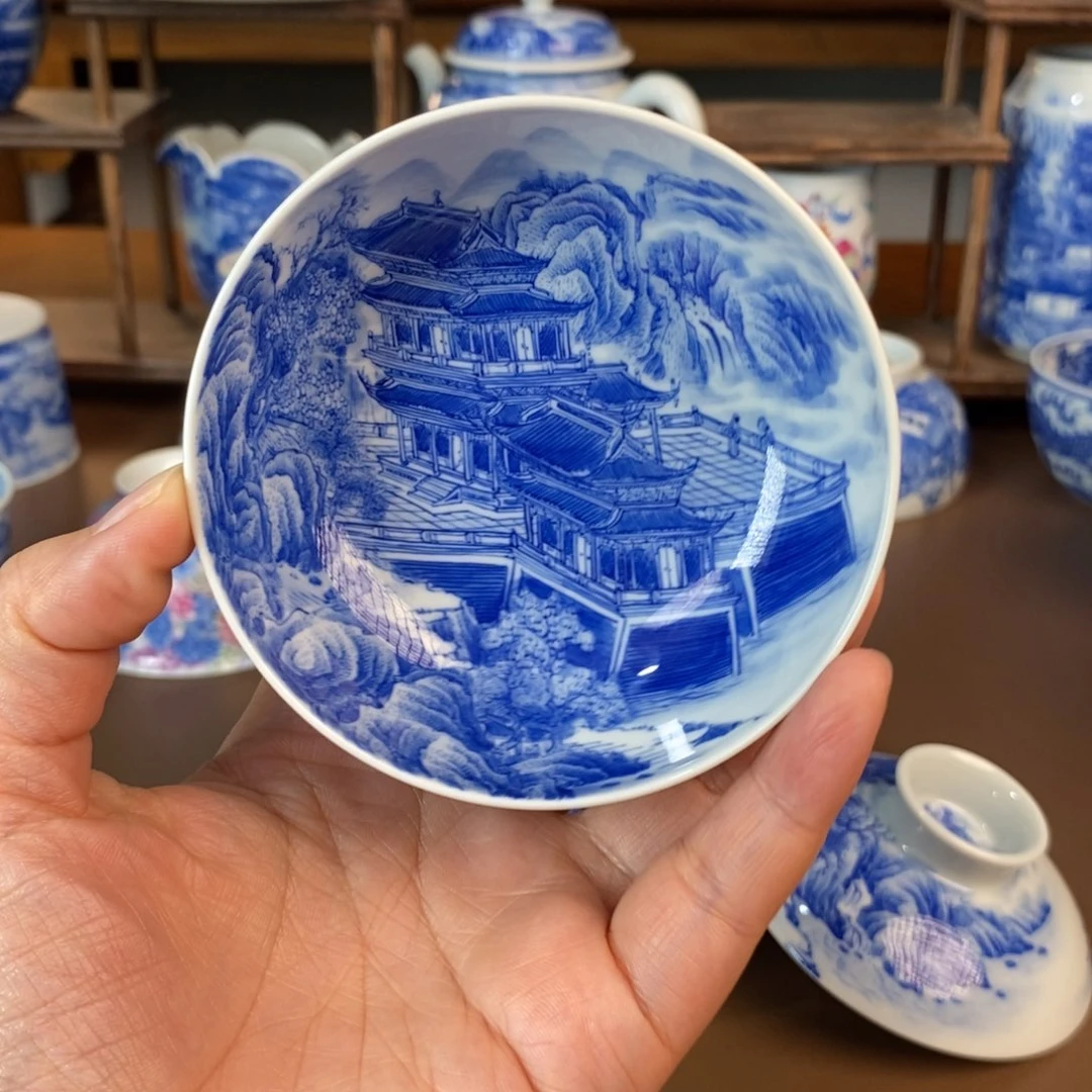 人***立景德镇陶瓷手工手绘