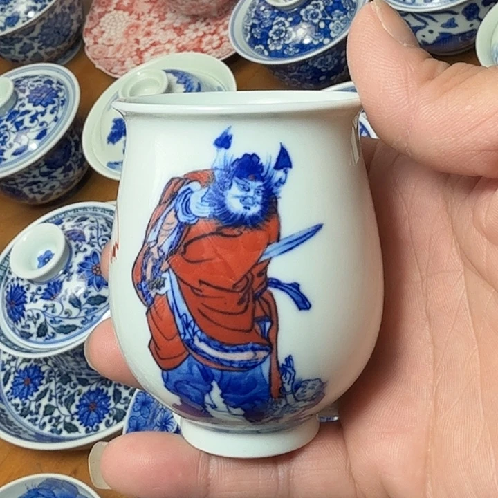 手绘钟馗福利款铃铛杯