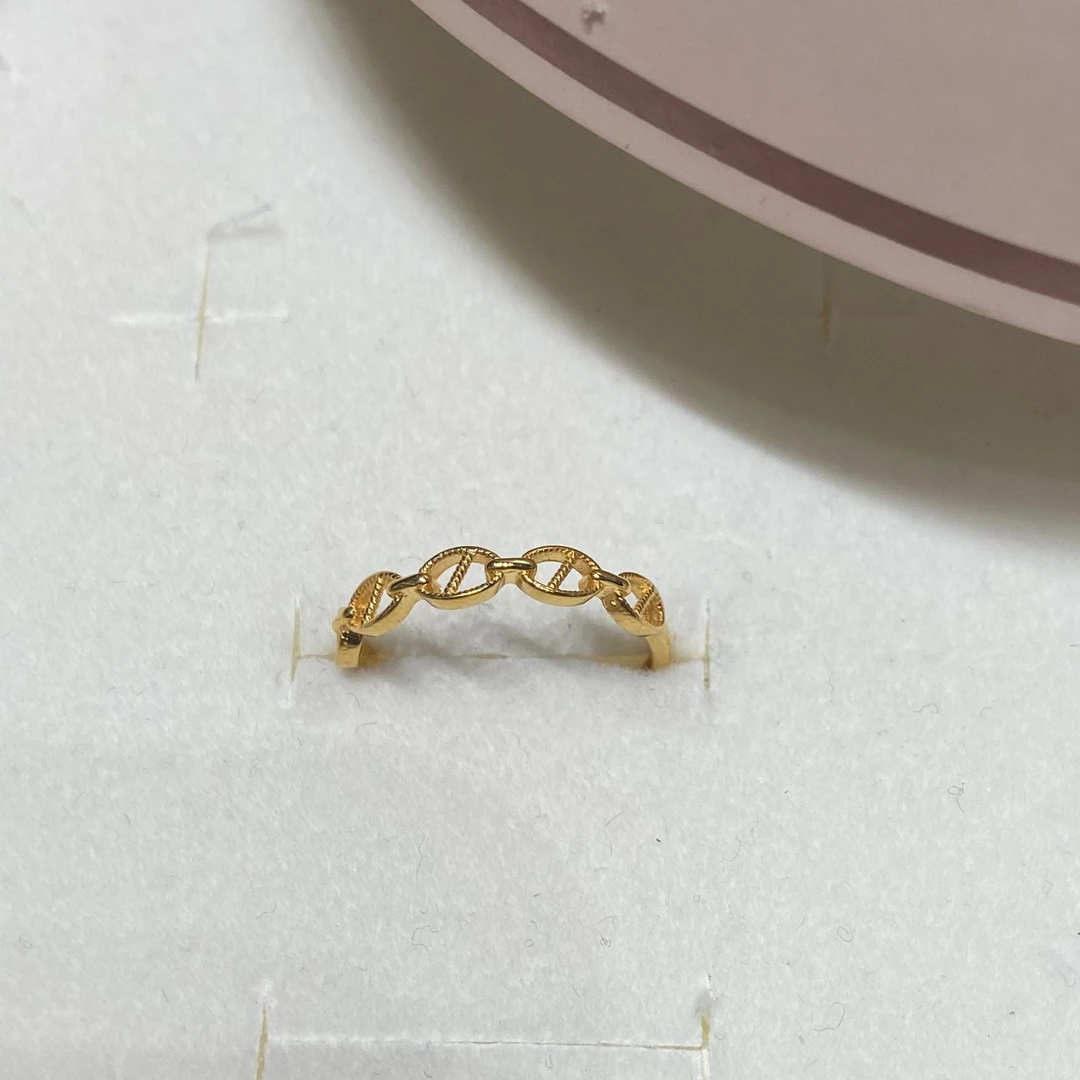 【小鑫黄金甄选】足金999猪鼻子戒指 1.9g