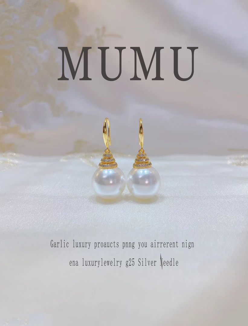 925银合成锆石耳饰 【华玉耳钩】气质 白色 轻奢 百搭 镶嵌 耳勾