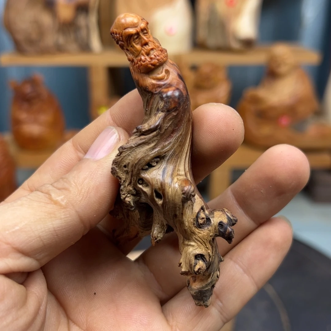 木派*可崖柏木摆件手把件