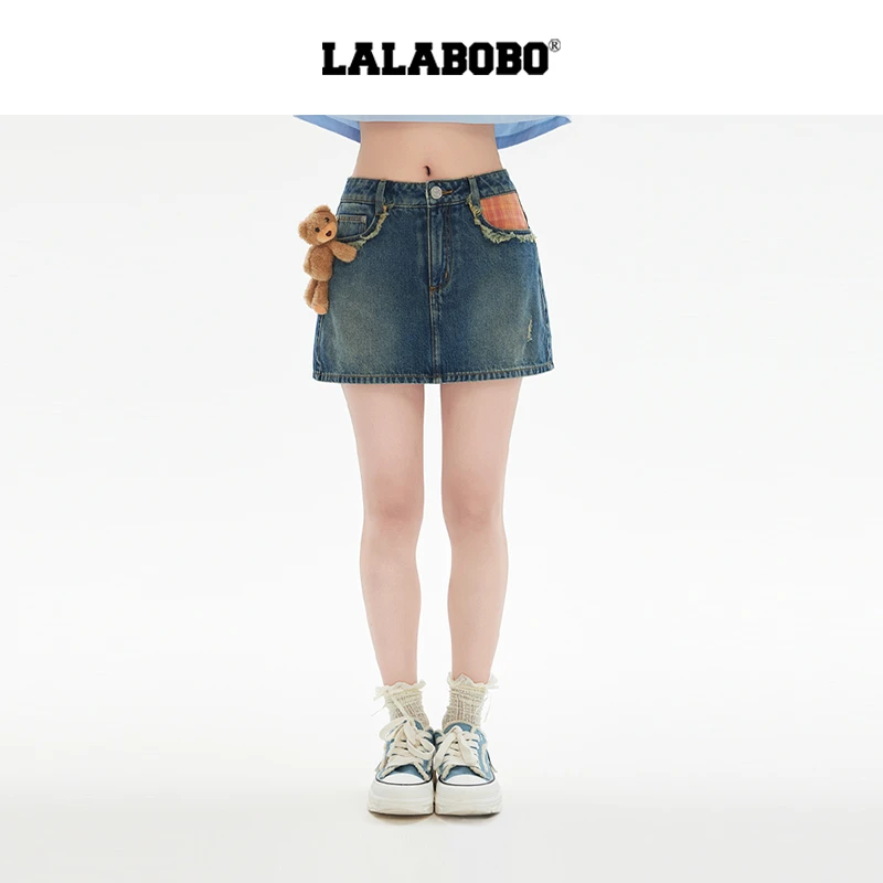 【芋总】LALABOBO糖果小熊牛仔短裙RBEB-ZQ13