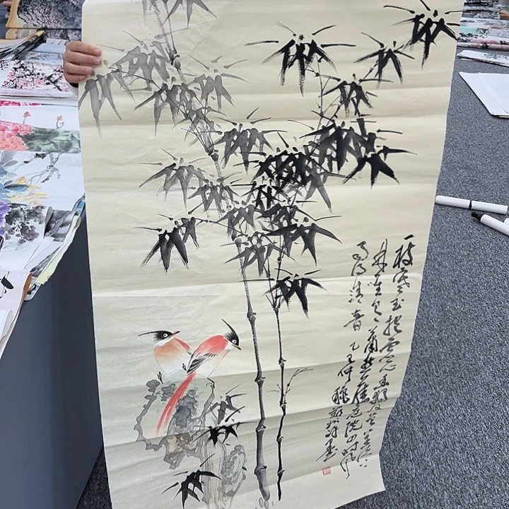 国画烟*国画作品纯手绘