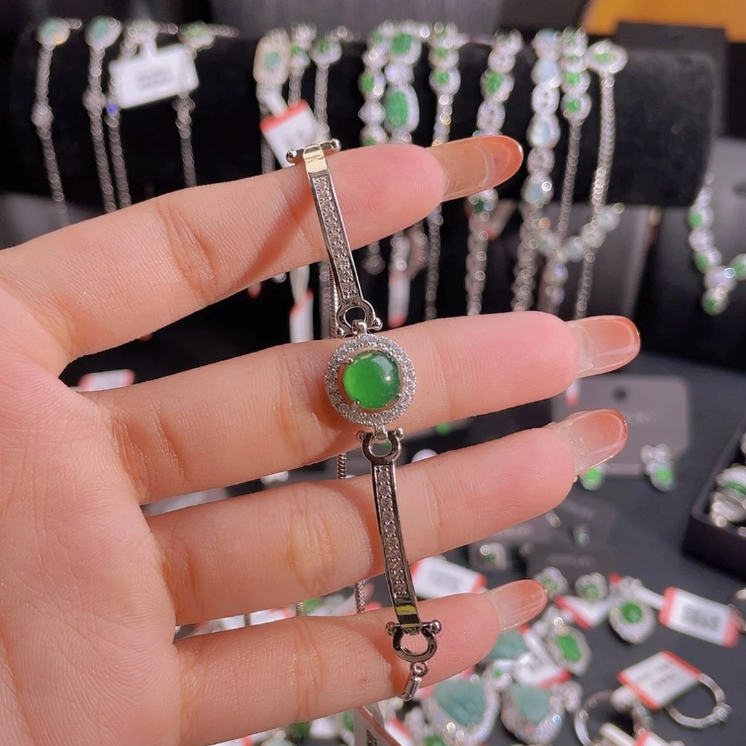 未镶嵌手链翡翠手链