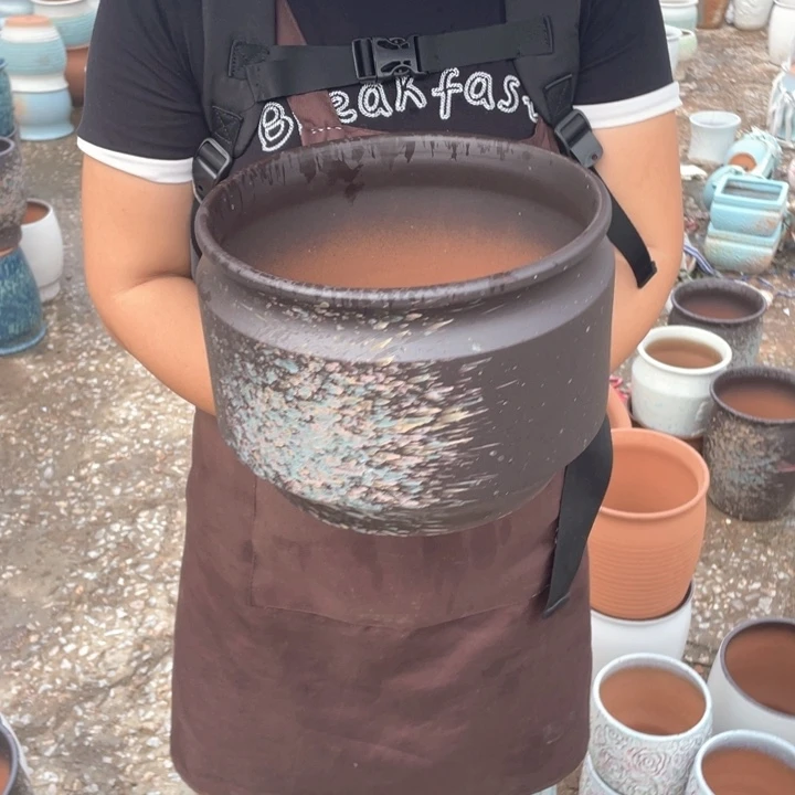 紫砂花盆口25高18正品正品