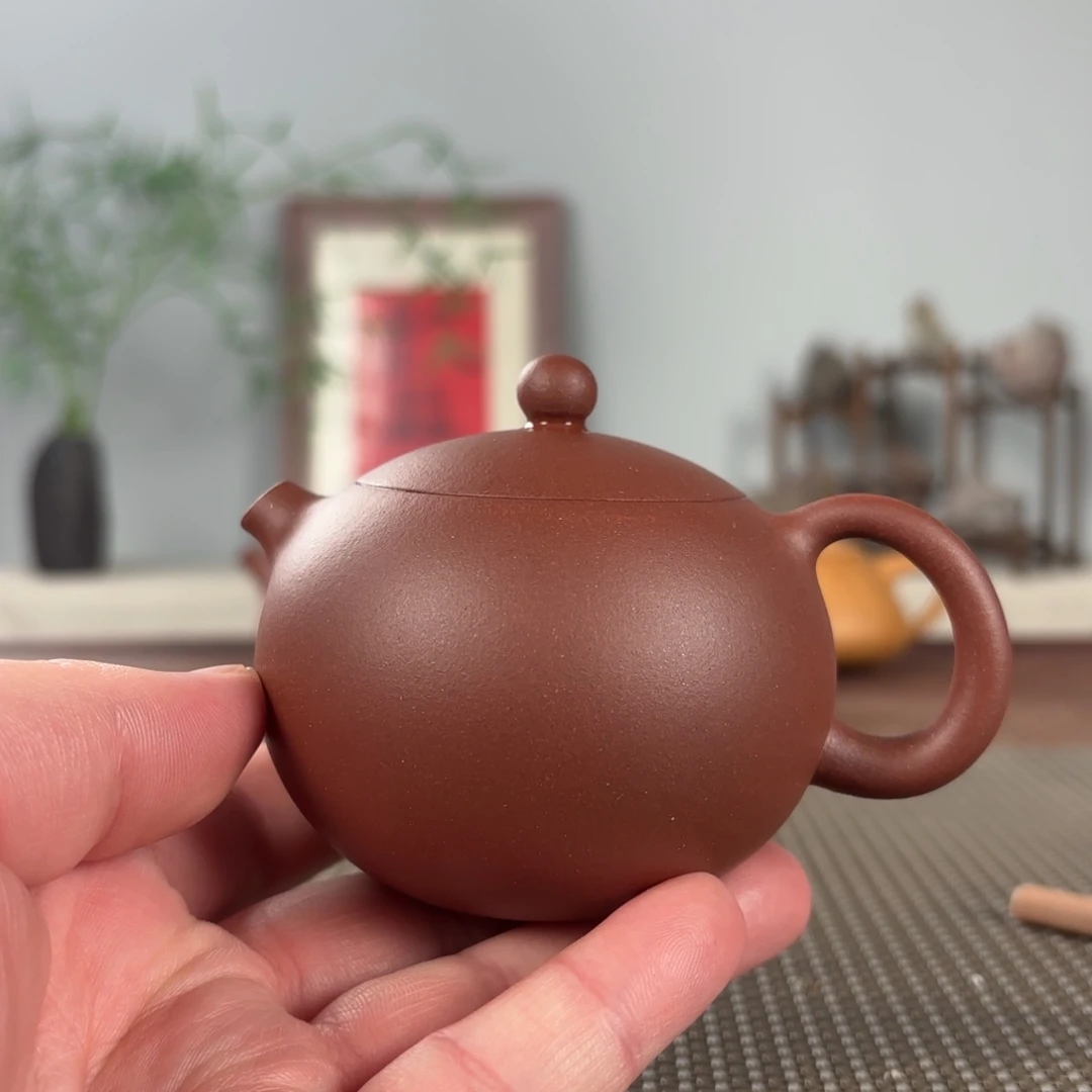 指***虎紫砂茶壶微瑕黄龙山原矿紫砂壶