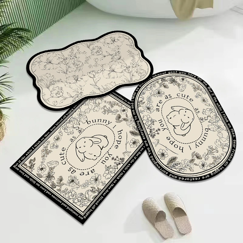 【拍一发三】吸水防滑脚垫卡通可爱垫吸水防滑