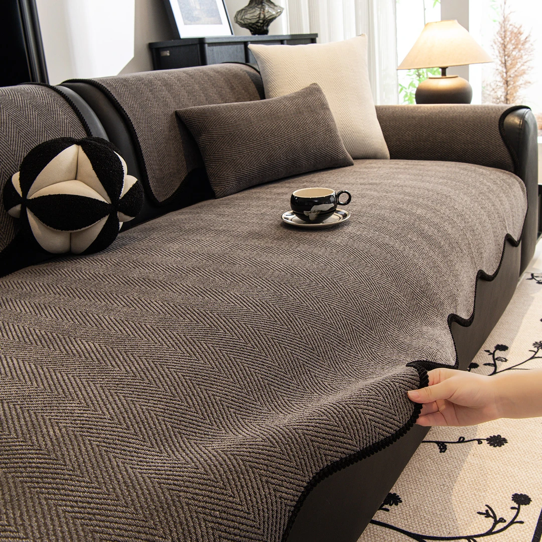 异形沙发垫四季通用2024新款防滑直排皮沙发坐垫轻奢高级感盖布巾