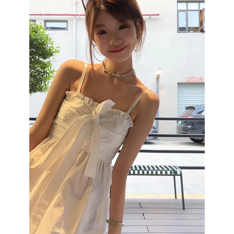 夏季纯欲慵懒风女装甜美抹胸背心花边吊带上衣阔腿裤抽绳休闲裤