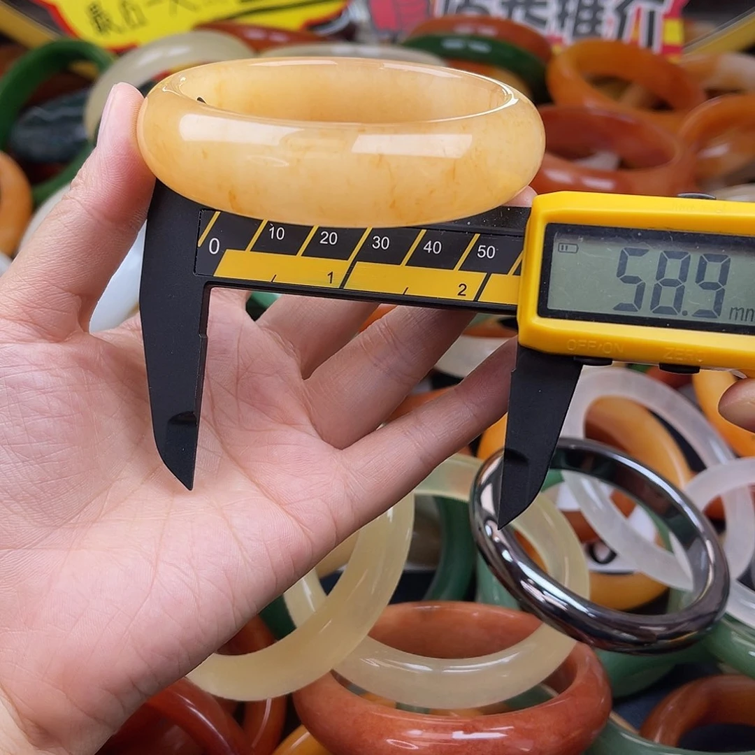 未镶嵌石英质玉（黄龙玉）手镯双11全场98元买三再送一66号