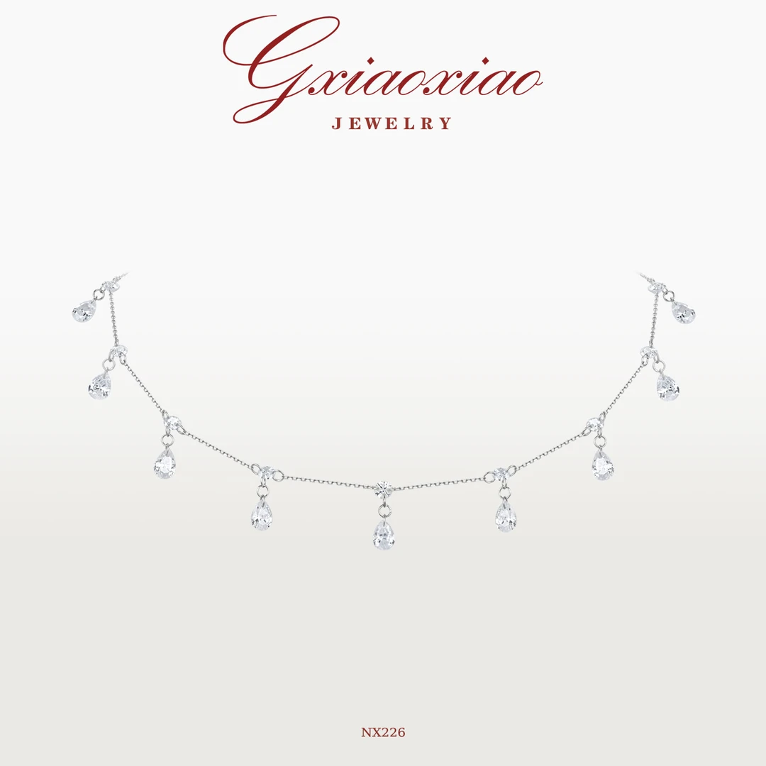 G XIAOXIAO 925银【星光熠熠】轻奢气质高级感满天星项链 NX226