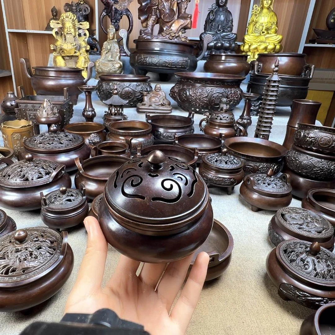 薰香炉铜香炉铜工艺品