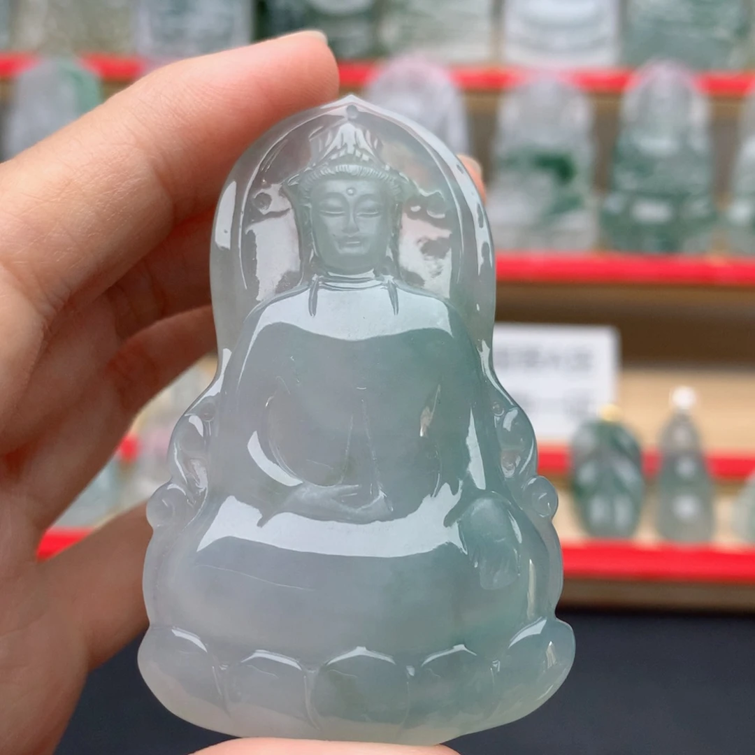 翡翠未镶嵌颈饰素衣
