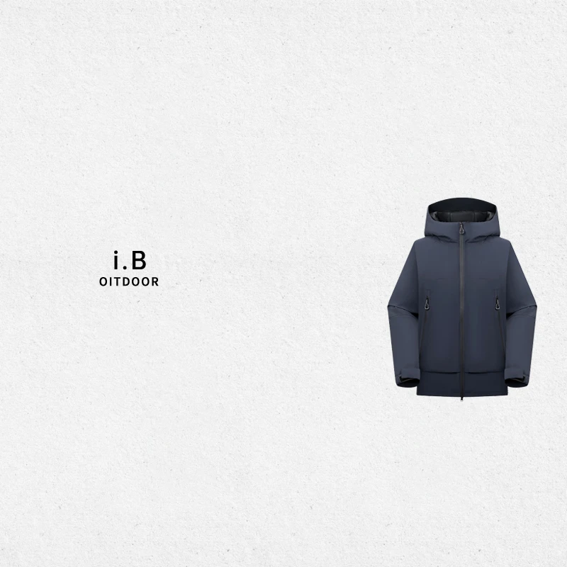清货！i.B男装 秋冬新款户外棉服休闲保暖连帽棉衣JKJ-1161CS