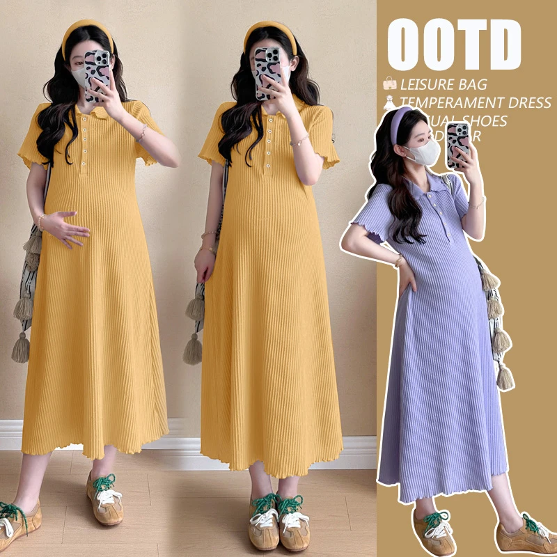 法式针织百搭简约舒适薄款连衣裙子