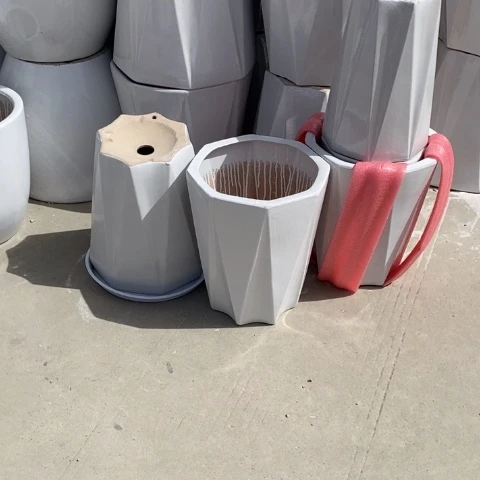 低腰白色八方大号30*38
