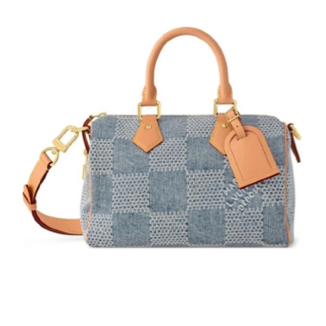 95新 LV LV 3D丹宁speedy25/H0014747