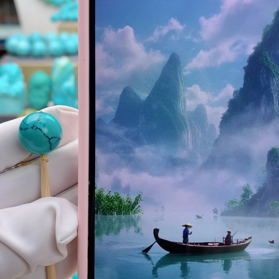 未镶嵌绿松石挂件